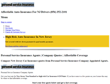 Tablet Screenshot of personalserviceinsuranceagents.com